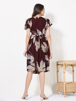Load image into Gallery viewer, Women Floral Print Maternity dress with Feeding