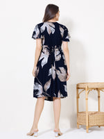 Load image into Gallery viewer, Women Floral Print Maternity dress with Feeding