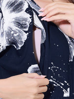 Load image into Gallery viewer, Women Floral Print Maternity dress with Feeding