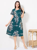 Load image into Gallery viewer, Women Sceneic Tree Print Maternity Dress with Feeding