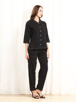 Load image into Gallery viewer, Denim Grey Women Co-ord set