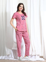 Load image into Gallery viewer, Women Printed Hosiery night suits