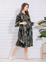 Load image into Gallery viewer, Arela Multi Color Printed Maternity Nightdress