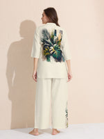 Load image into Gallery viewer, Arela Womens Green Tropical Print Co-ord Set