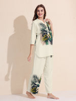 Load image into Gallery viewer, Arela Womens Green Tropical Print Co-ord Set
