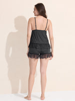 Load image into Gallery viewer, Women's Elegant Black Lace Baby Doll