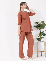 Load image into Gallery viewer, Women's Rust brown Sofiya Linen Co-ord set