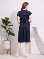 Load image into Gallery viewer, Arela Blue Maternity Nightdress