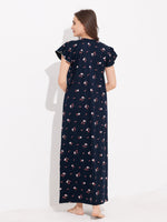 Load image into Gallery viewer, Arela Printed Comfartable Hosiery Nightdress