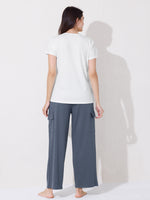 Load image into Gallery viewer, Women&#39;s Graphic Print T-shirt with Grey Cargo Pants
