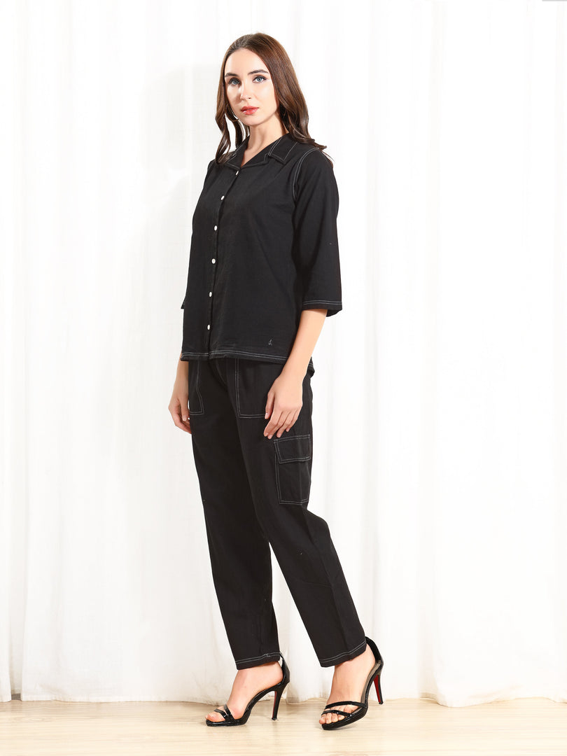 Denim Grey Women Co-ord set