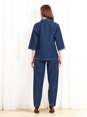 Denim Blue Women Co-ord set