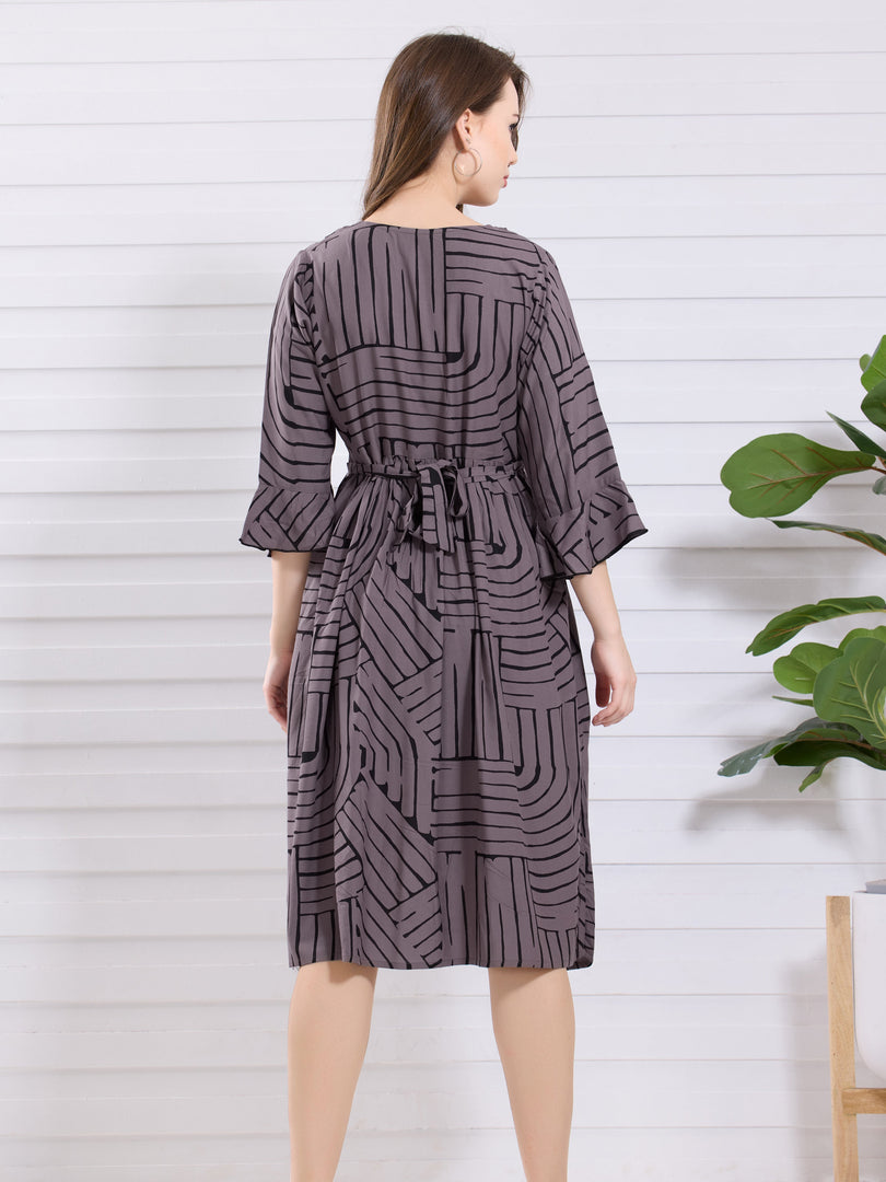 Arela Printed Maternity Nightdress