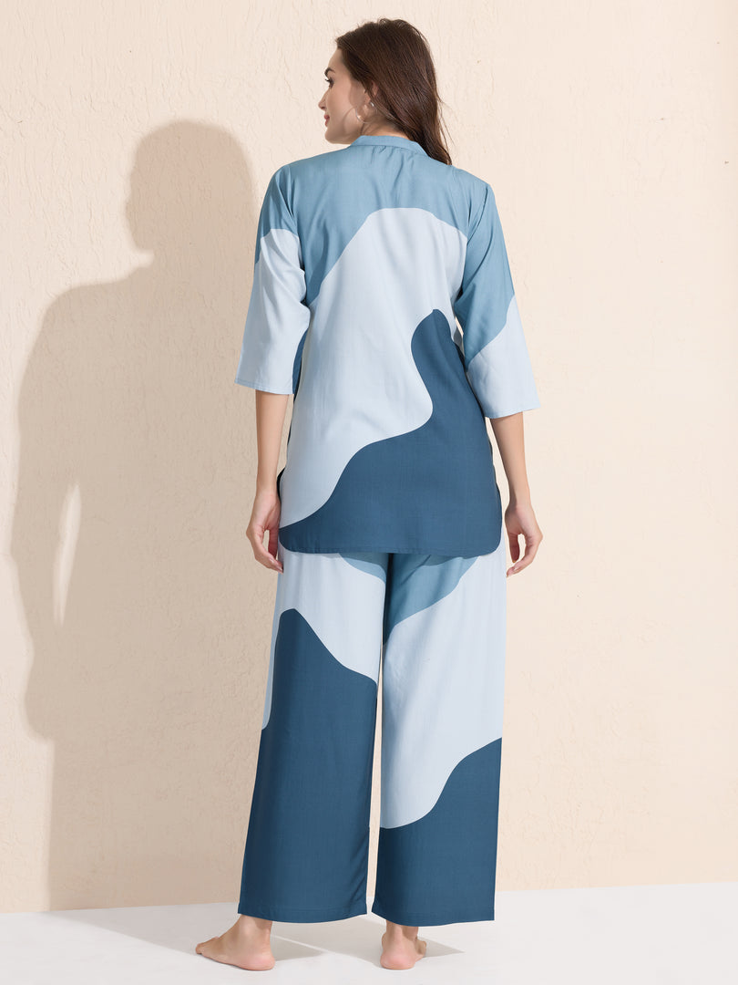 Arela Womens Abstract Print Co-ord set
