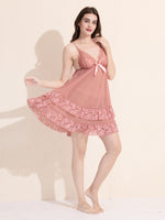 Load image into Gallery viewer, Women&#39;s Pitch Sheer Lace Babydoll
