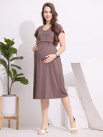 Load image into Gallery viewer, Arela Grey Maternity Nightdress
