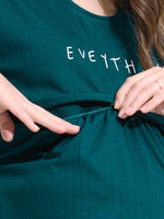 Load image into Gallery viewer, Arela Green Maternity Nightdress
