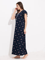 Load image into Gallery viewer, Arela Printed Comfartable Hosiery Nightdress
